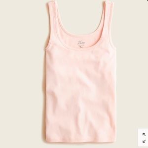 J.Crew NWT perfect-fit shelf-bra tank top, whisper peach, Size: medium